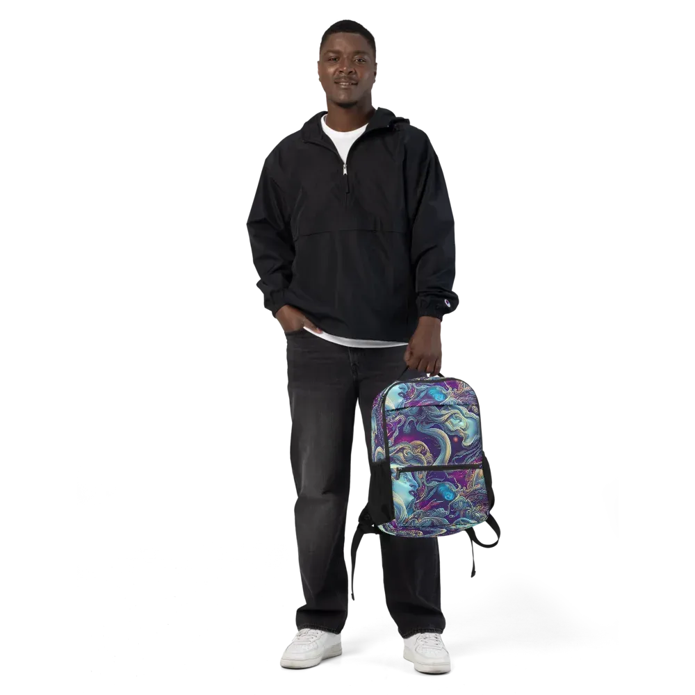 Stellar Waves on Utility Backpack — Front