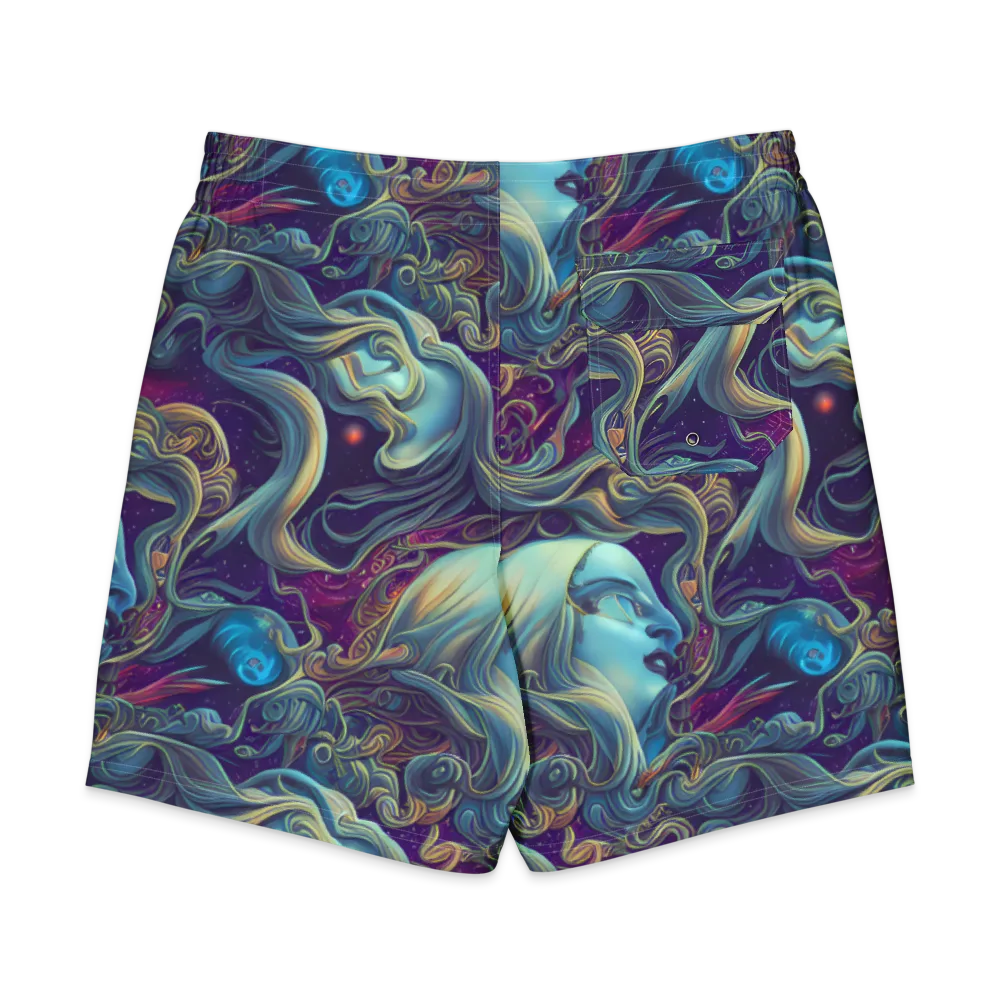 Stellar Waves on Men's Board Shorts — Back