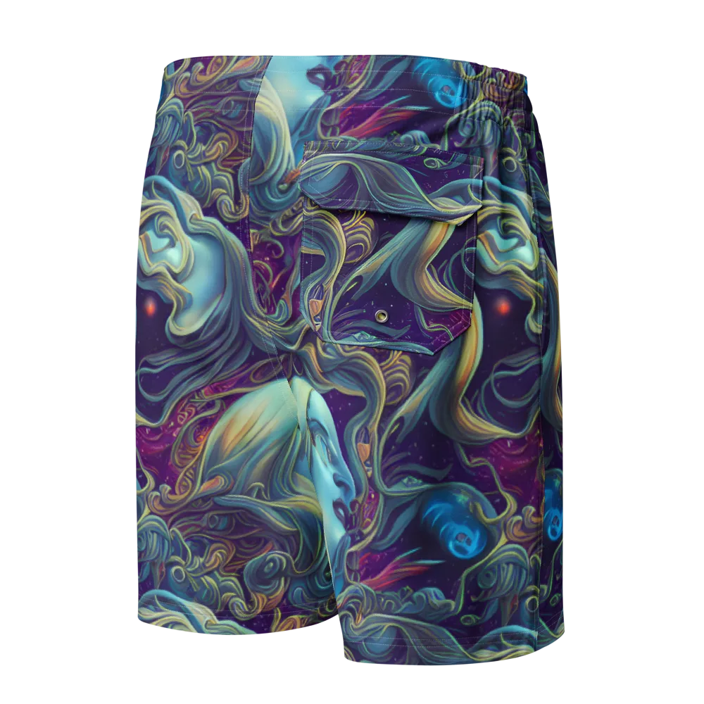 Stellar Waves on Men's Board Shorts — Back