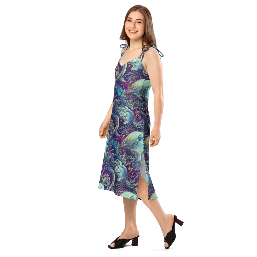 Stellar Waves on Slip Dress — Left Front