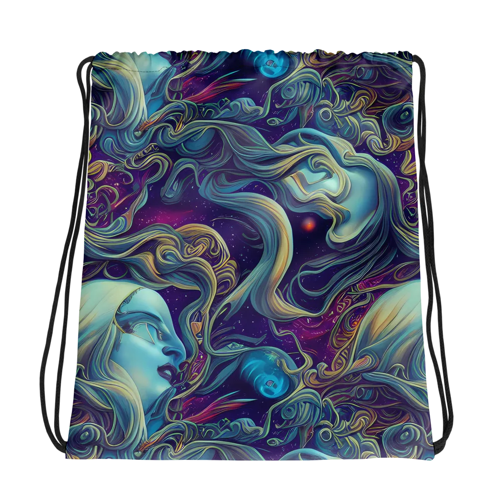 Stellar Waves on Drawstring Bag — Photo