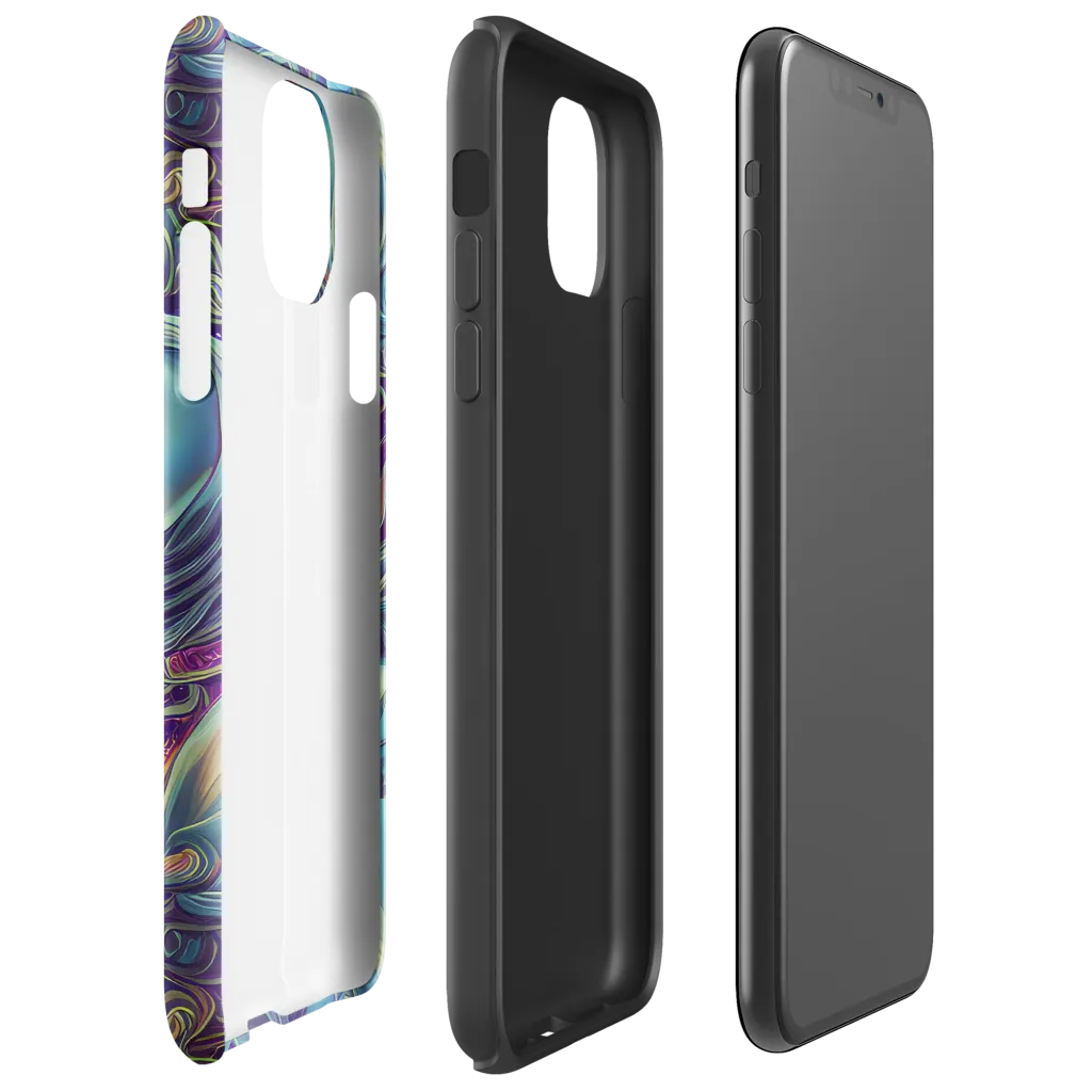Stellar Waves on Tough Case for iPhone® — Right