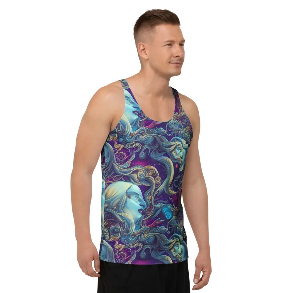 Stellar Waves on Men's Tank Top — Right Front