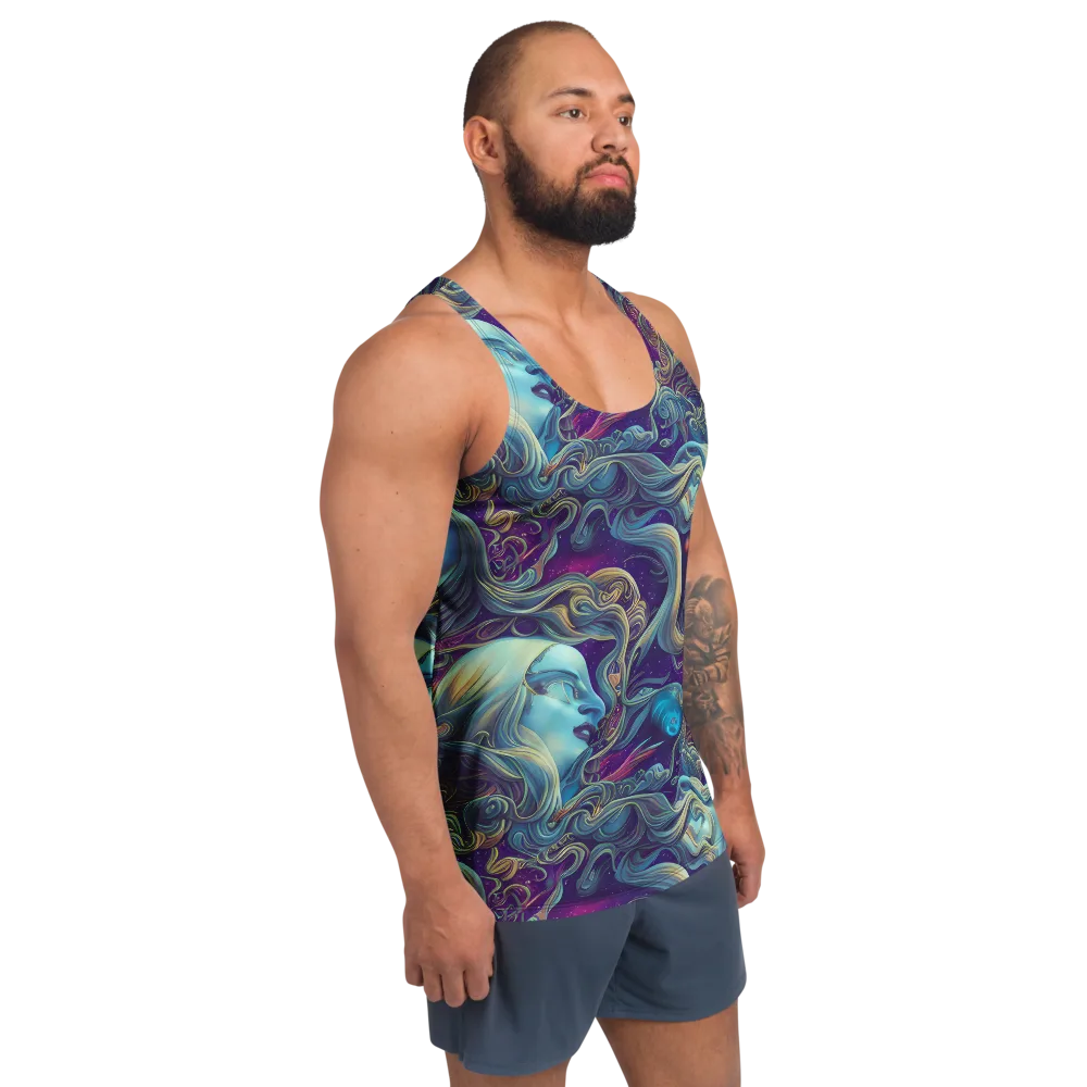 Stellar Waves on Men's Tank Top — Right Front