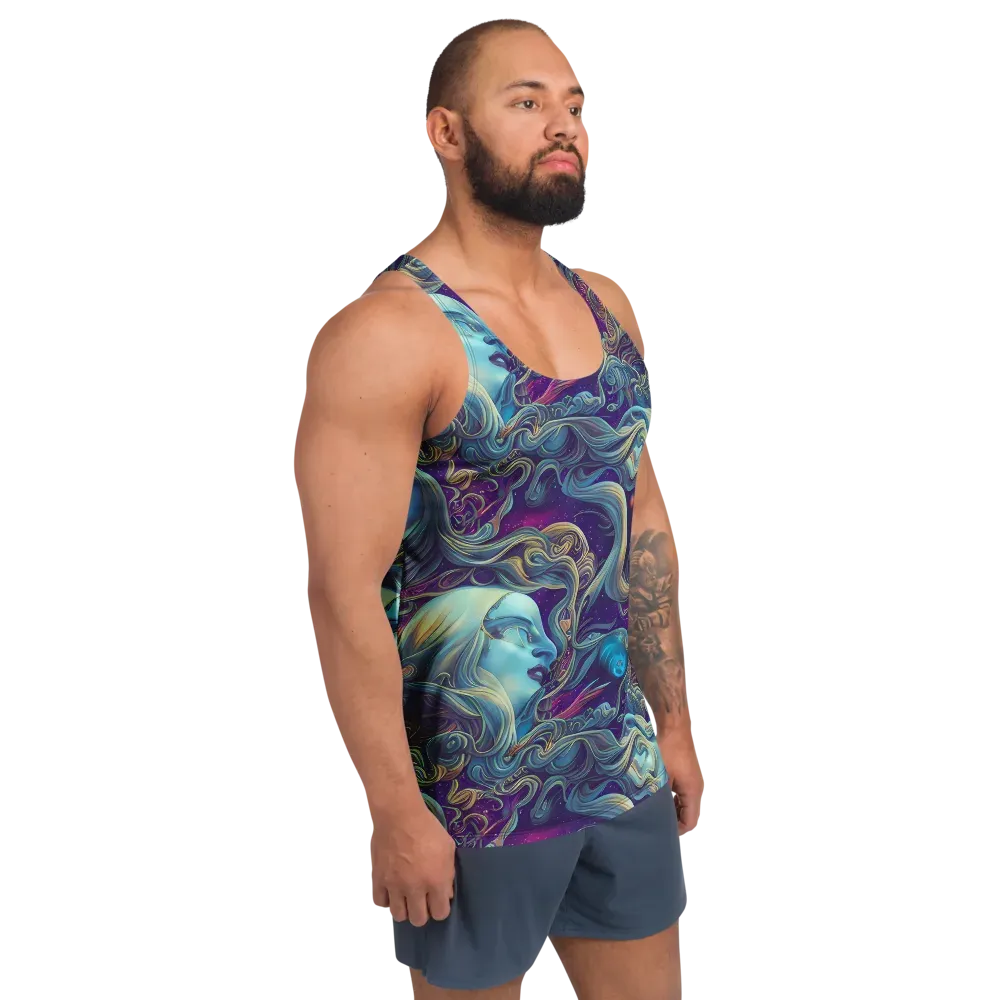 Stellar Waves on Men's Tank Top — Right Front