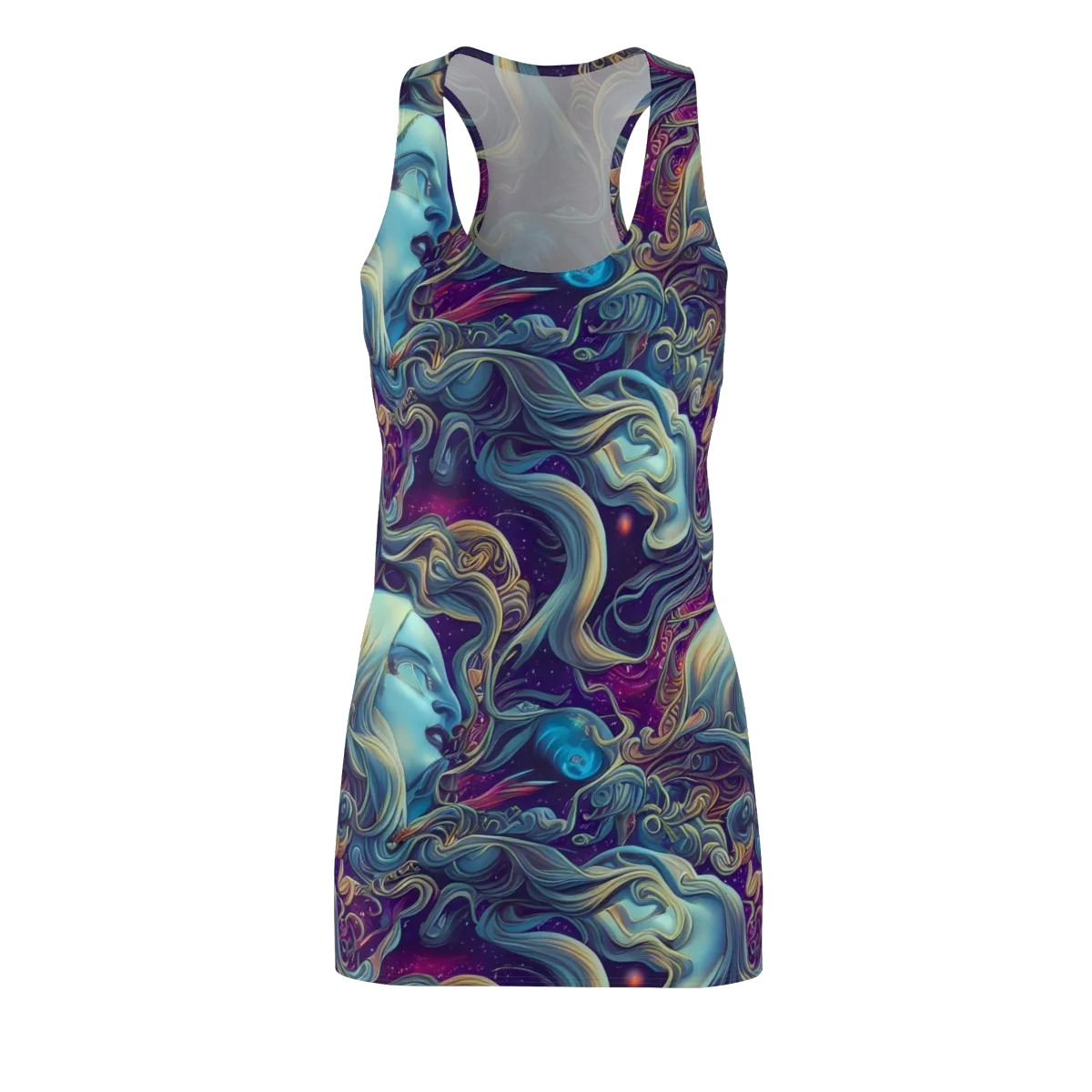 Stellar Waves on Racerback Dress — Front