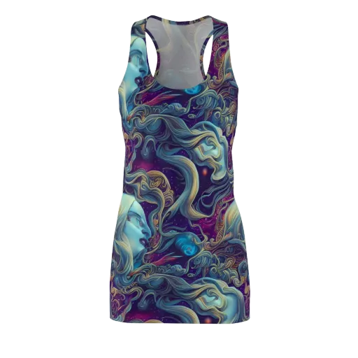 Stellar Waves on a Racerback Dress