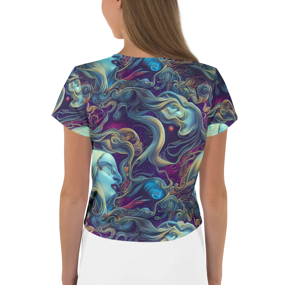 Stellar Waves on Crop Tee — Back