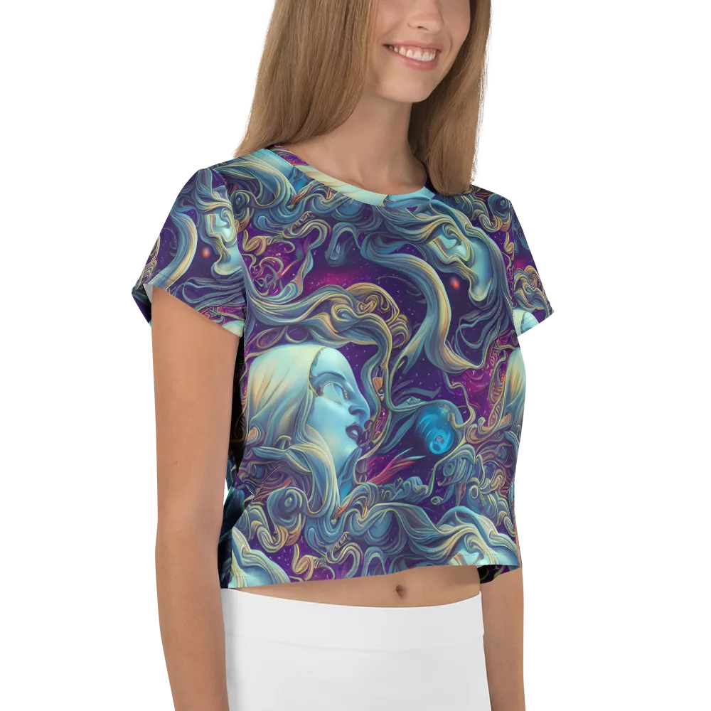Stellar Waves on Crop Tee — Right
