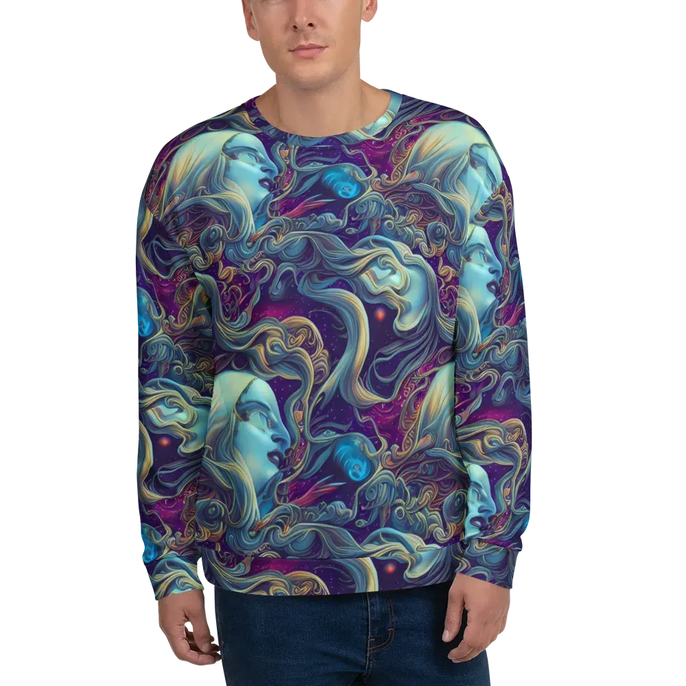 Stellar Waves on Sweatshirt — Front