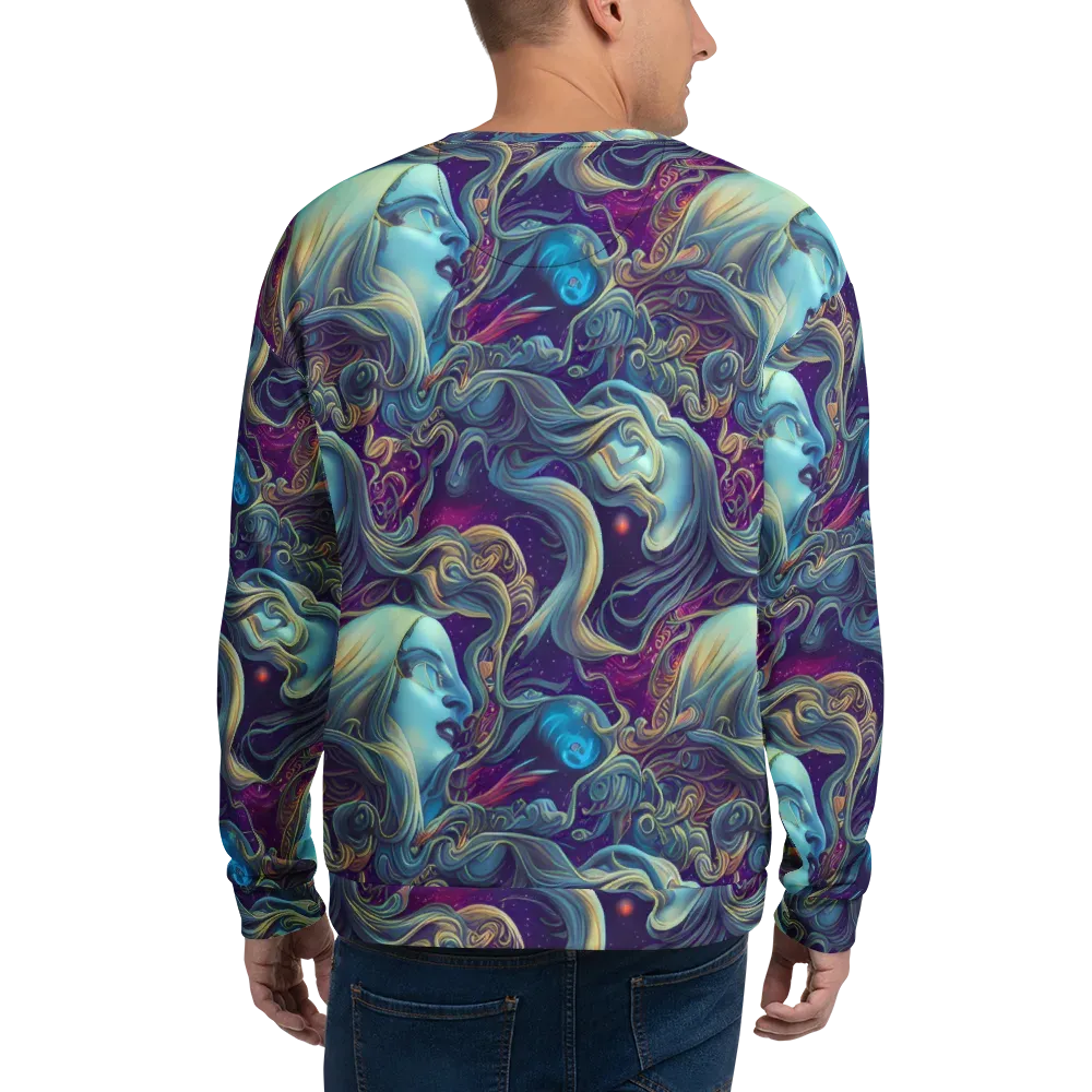 Stellar Waves on Sweatshirt — Back