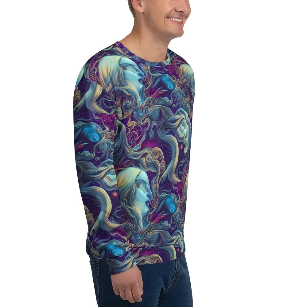 Stellar Waves on Sweatshirt — Right Front