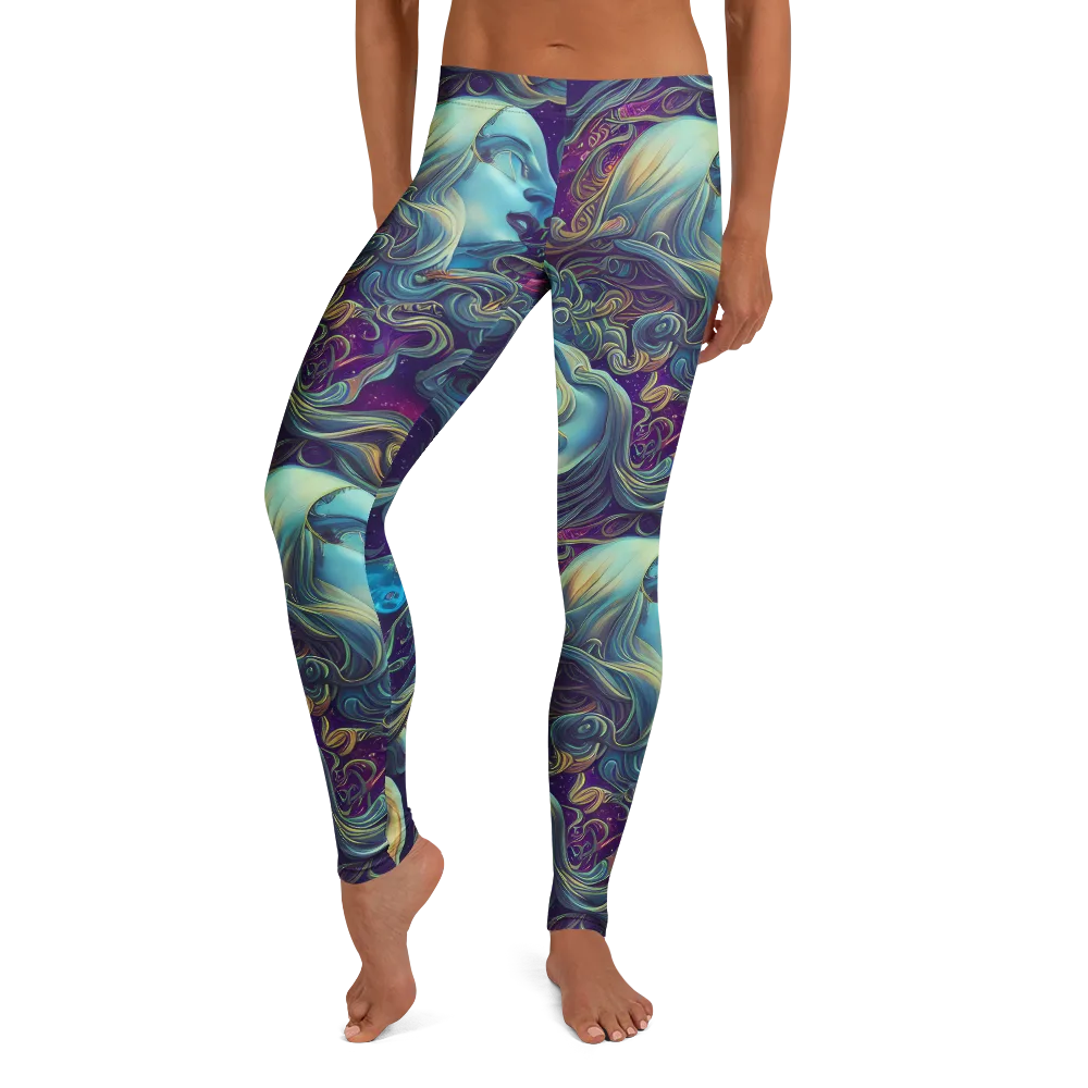 Stellar Waves on Leggings — Front
