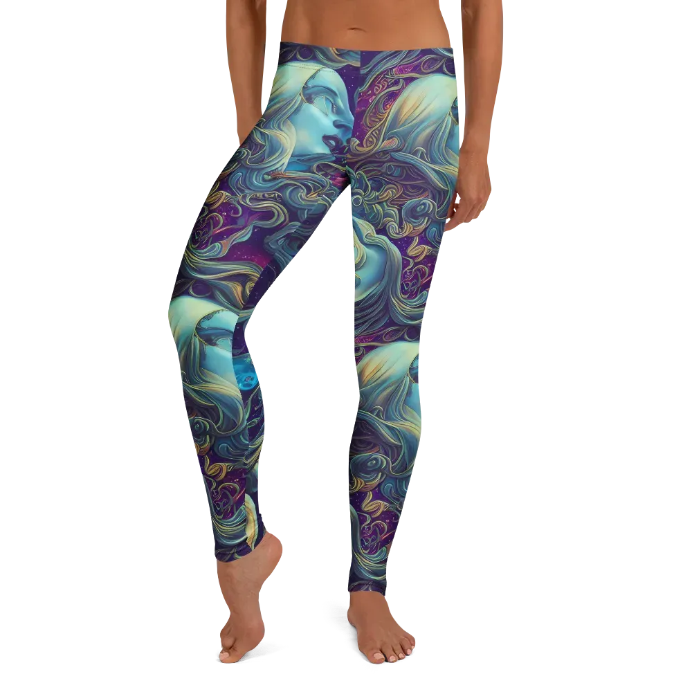 Stellar Waves on Leggings — Front