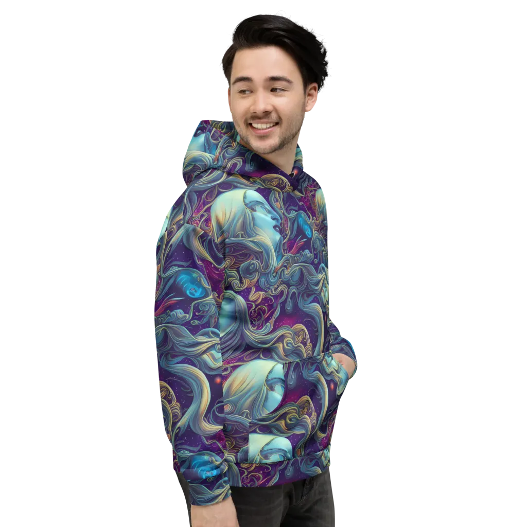 Stellar Waves on Hoodie — Right