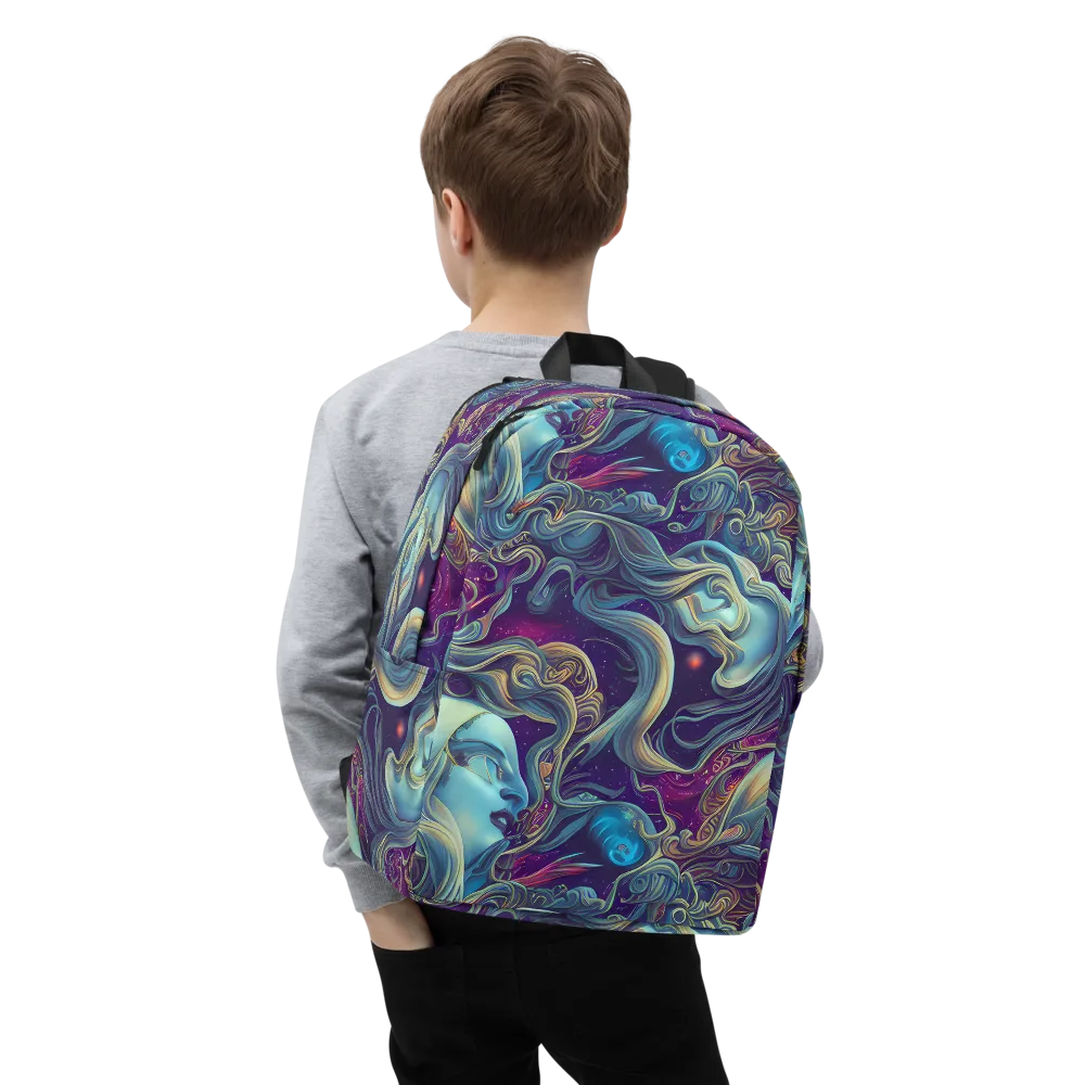 Stellar Waves on Minimalist Backpack — Zoomed-in