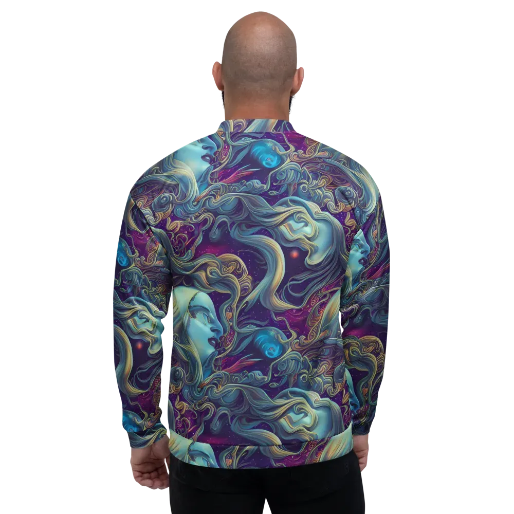 Stellar Waves on Bomber Jacket — Back