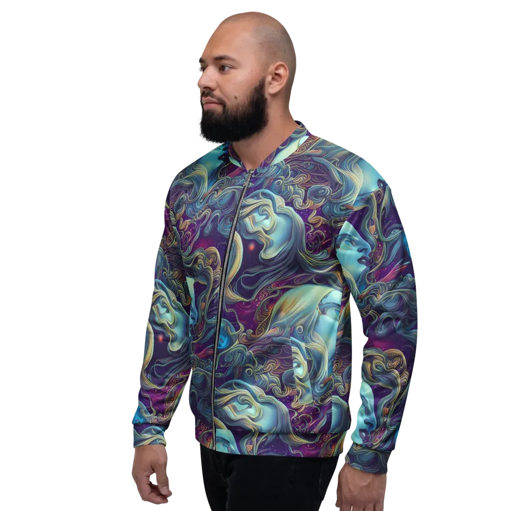 Stellar Waves on Bomber Jacket — Left