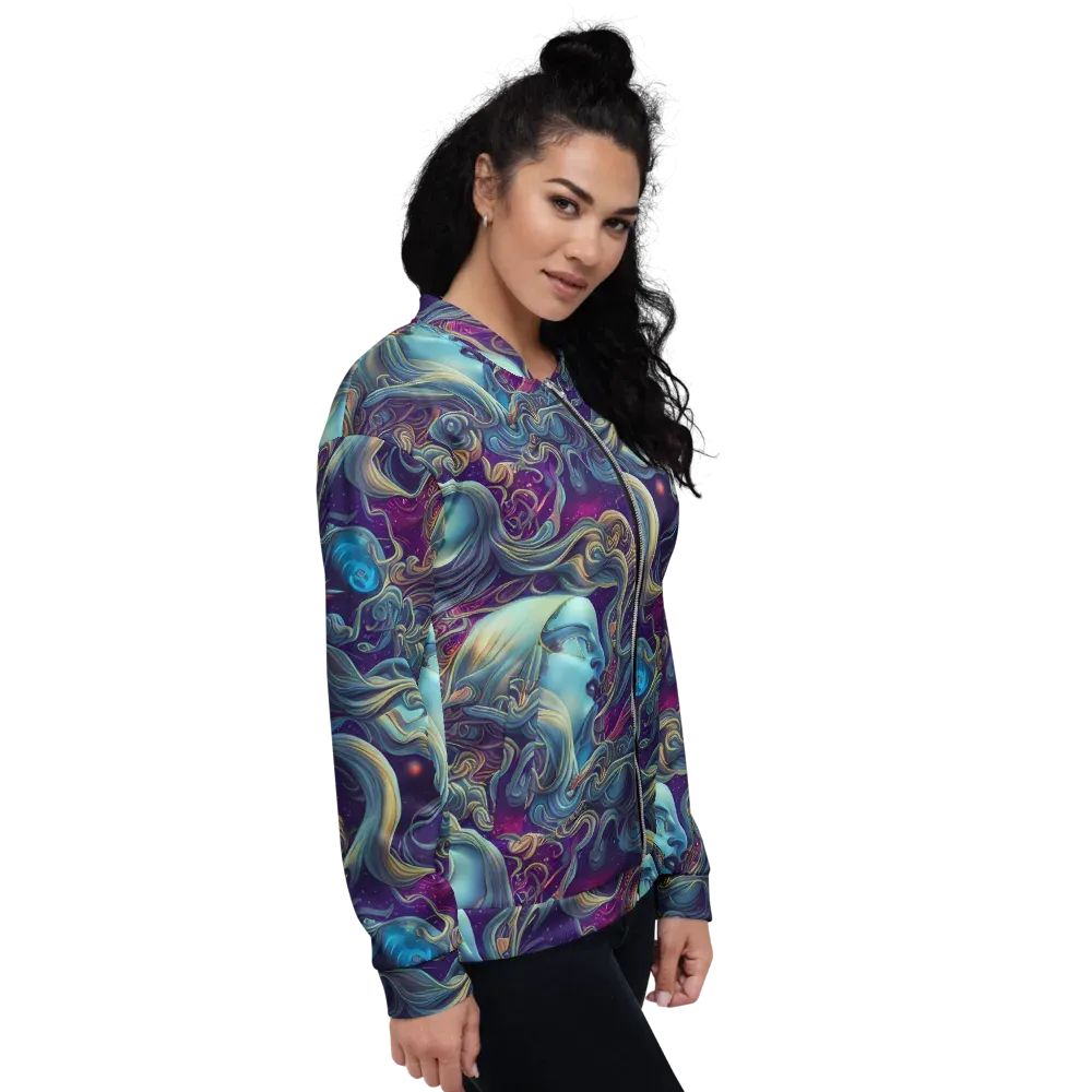 Stellar Waves on Bomber Jacket — Right