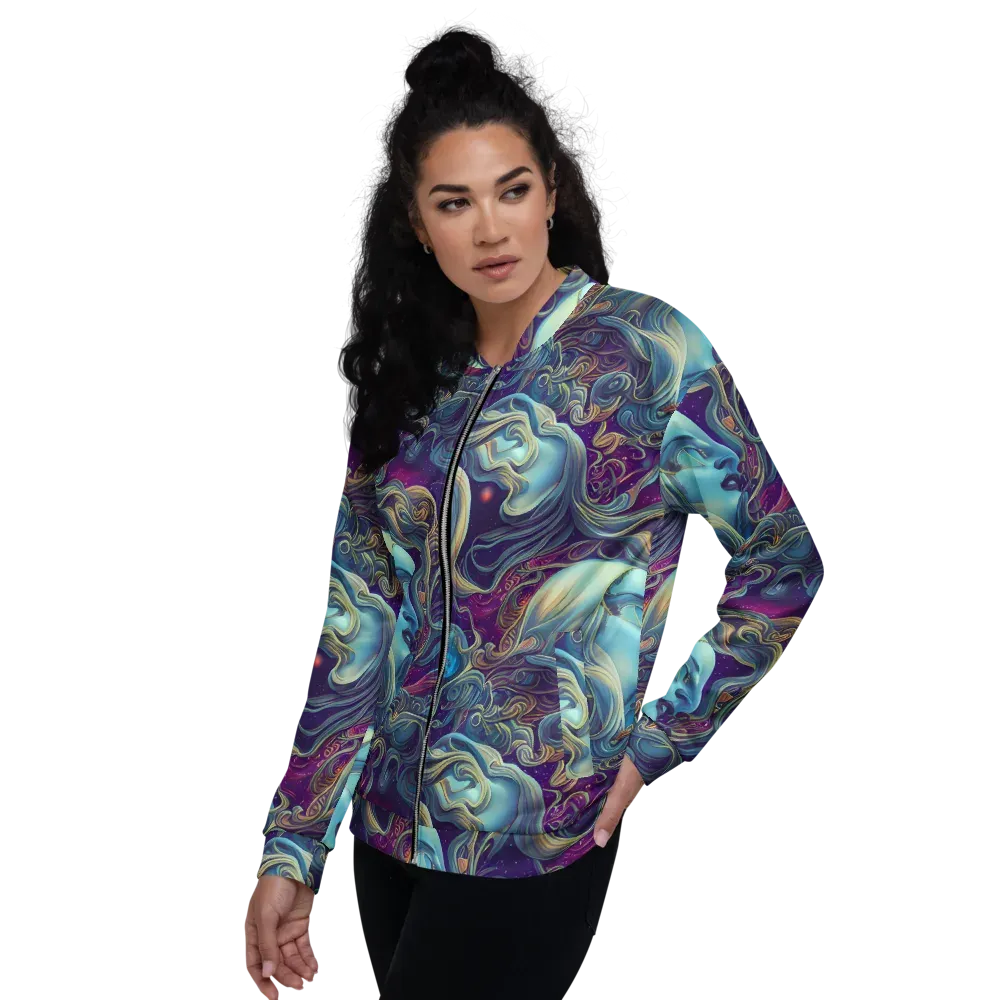Stellar Waves on Bomber Jacket — Left