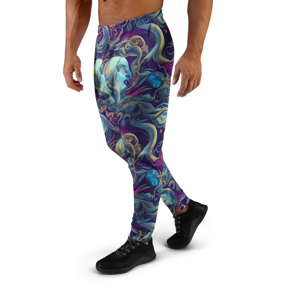 Stellar Waves on Men's Joggers — Left
