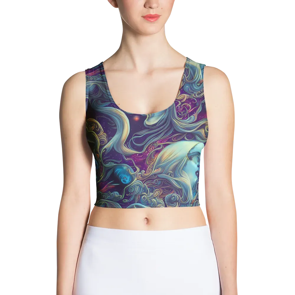 Stellar Waves on Crop Top — Front