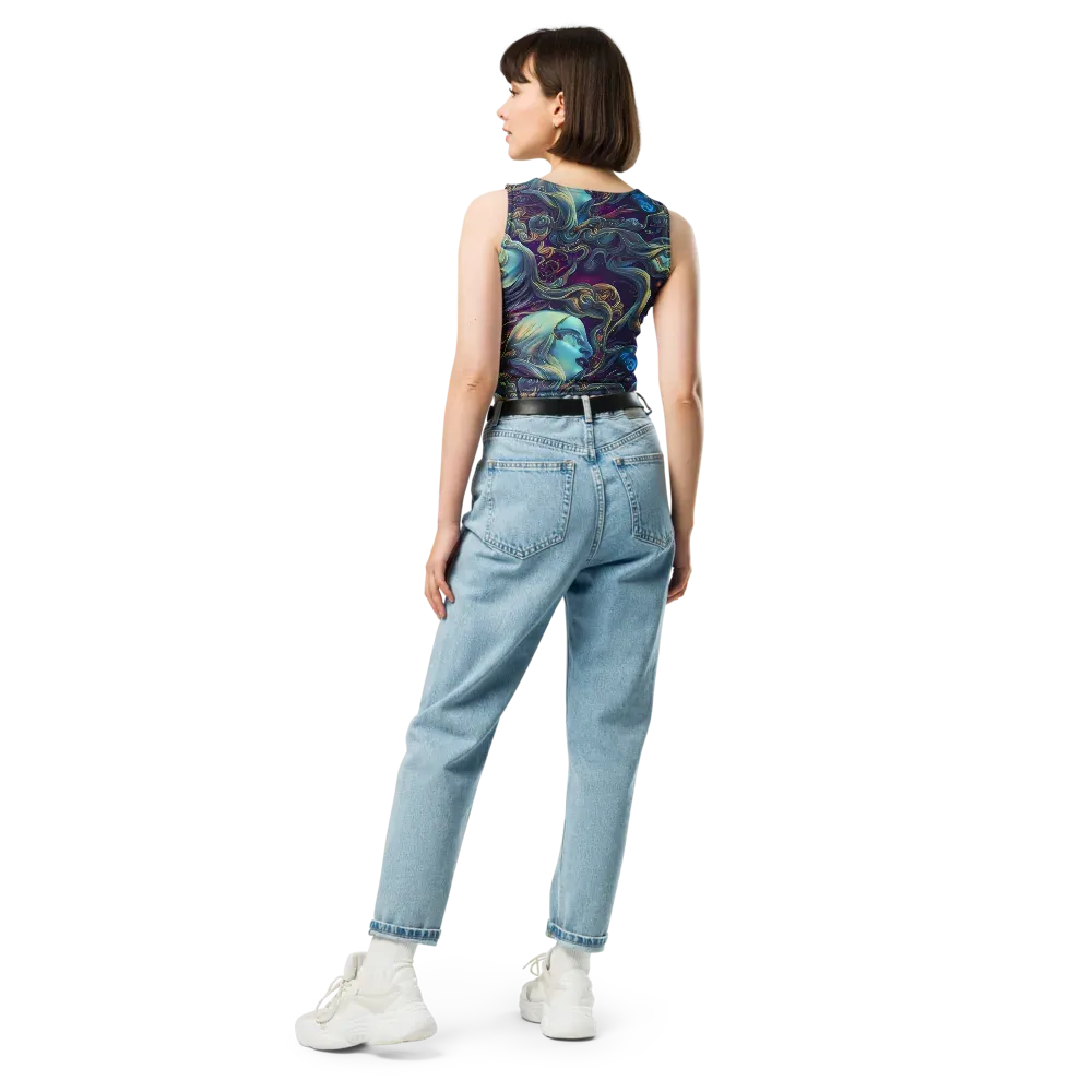 Stellar Waves on Crop Top — Back