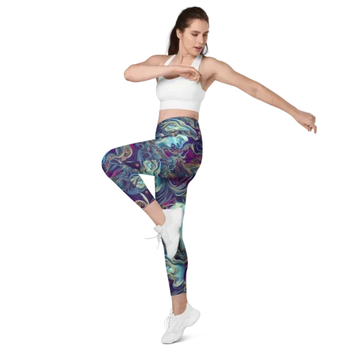 Stellar Waves on a Leggings with Pockets