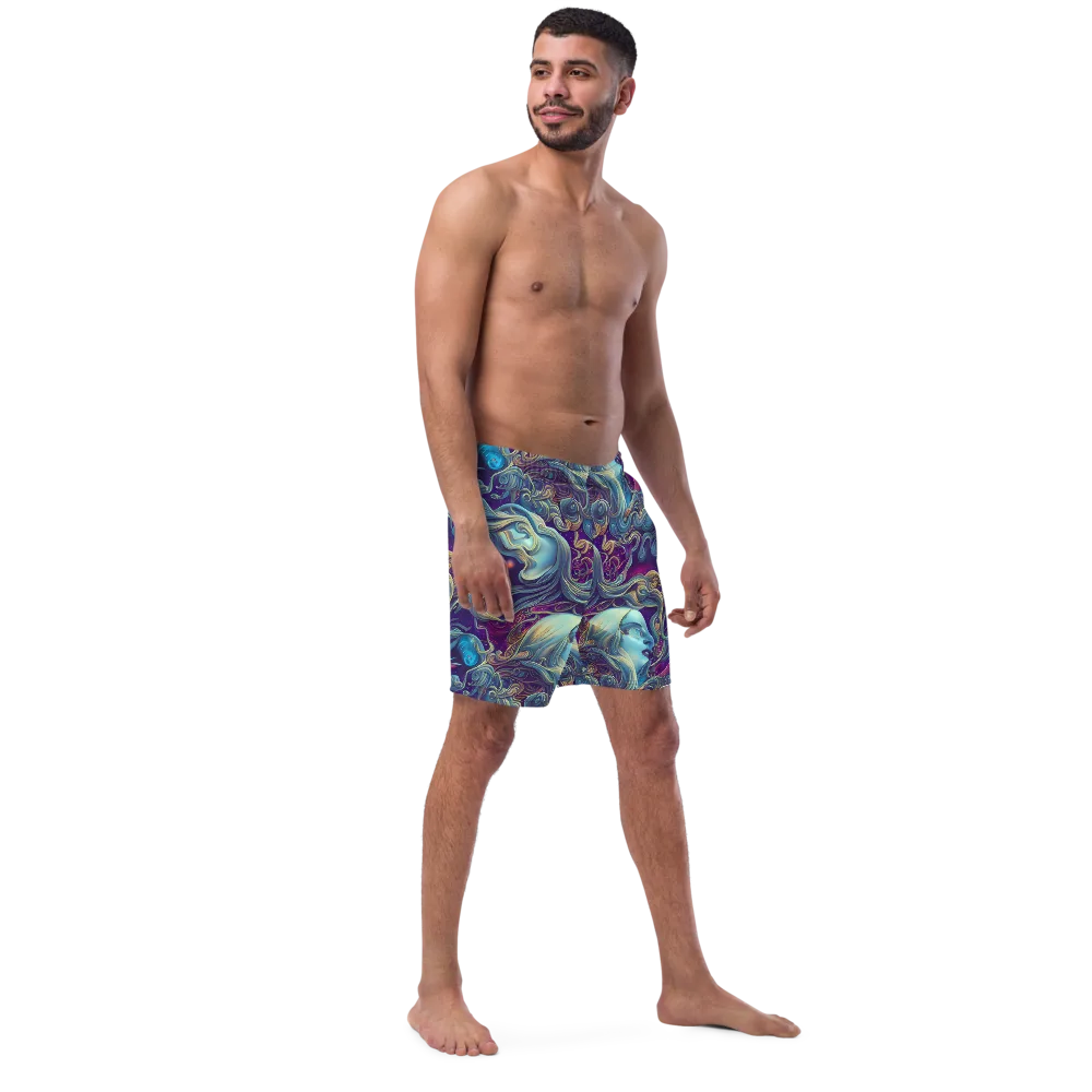 Stellar Waves on Swim Trunks — Right Front