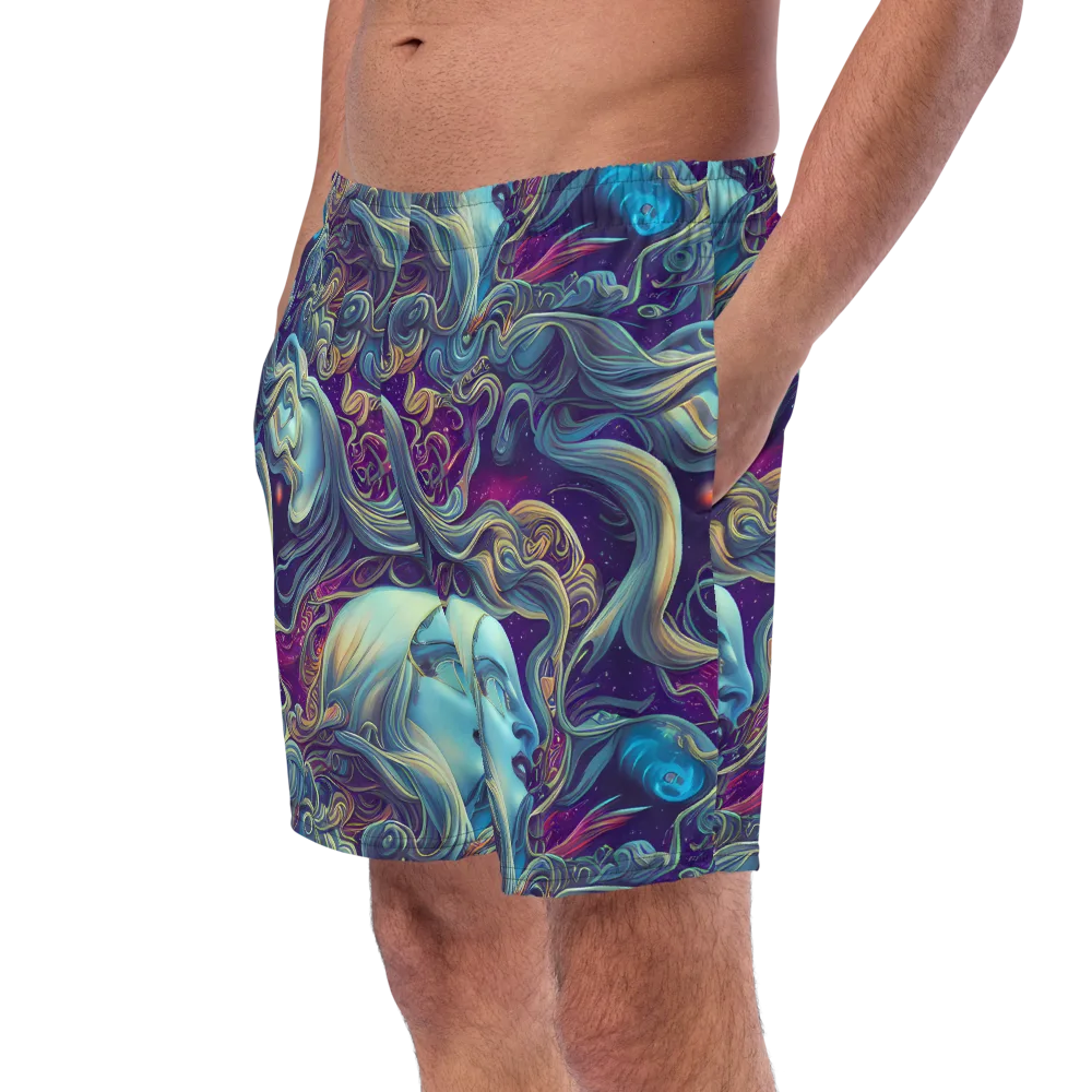 Stellar Waves on Swim Trunks — Left Front