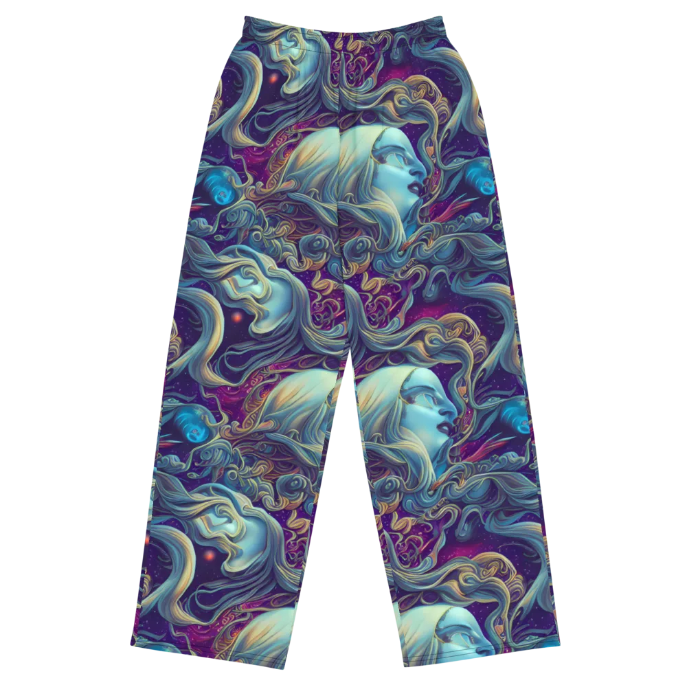 Stellar Waves on Wide-Leg Pants — Front