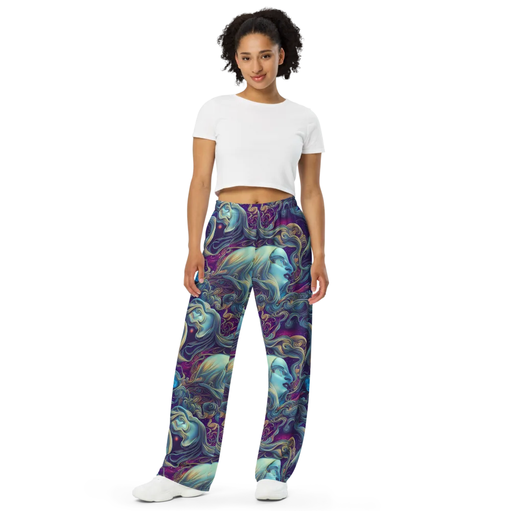 Stellar Waves on Wide-Leg Pants — Front