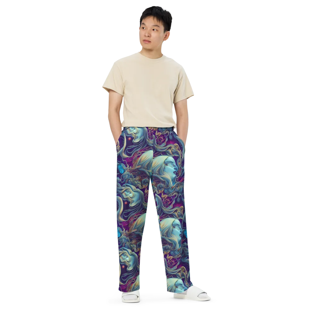 Stellar Waves on Wide-Leg Pants — Front