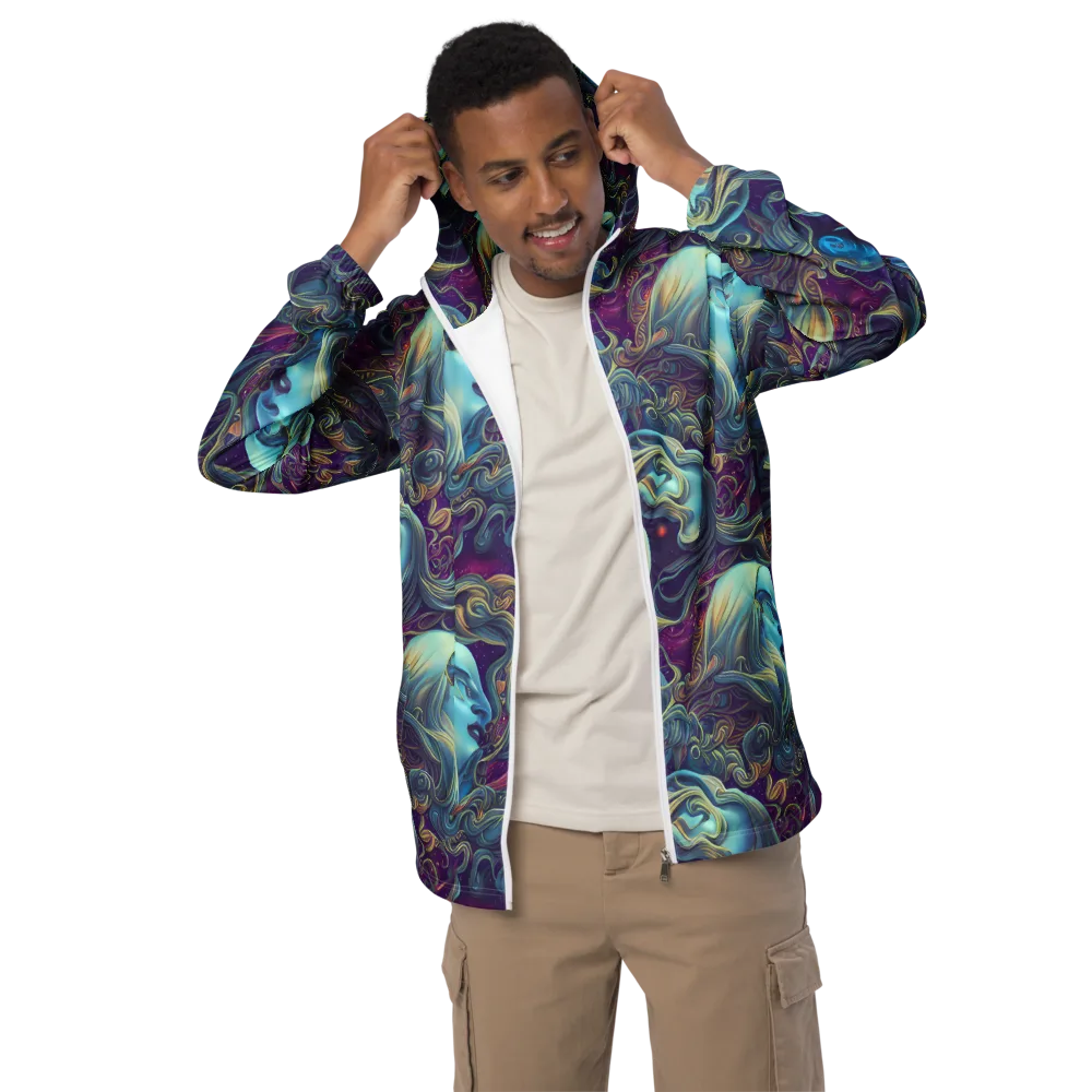 Stellar Waves on Men's Windbreaker — Front
