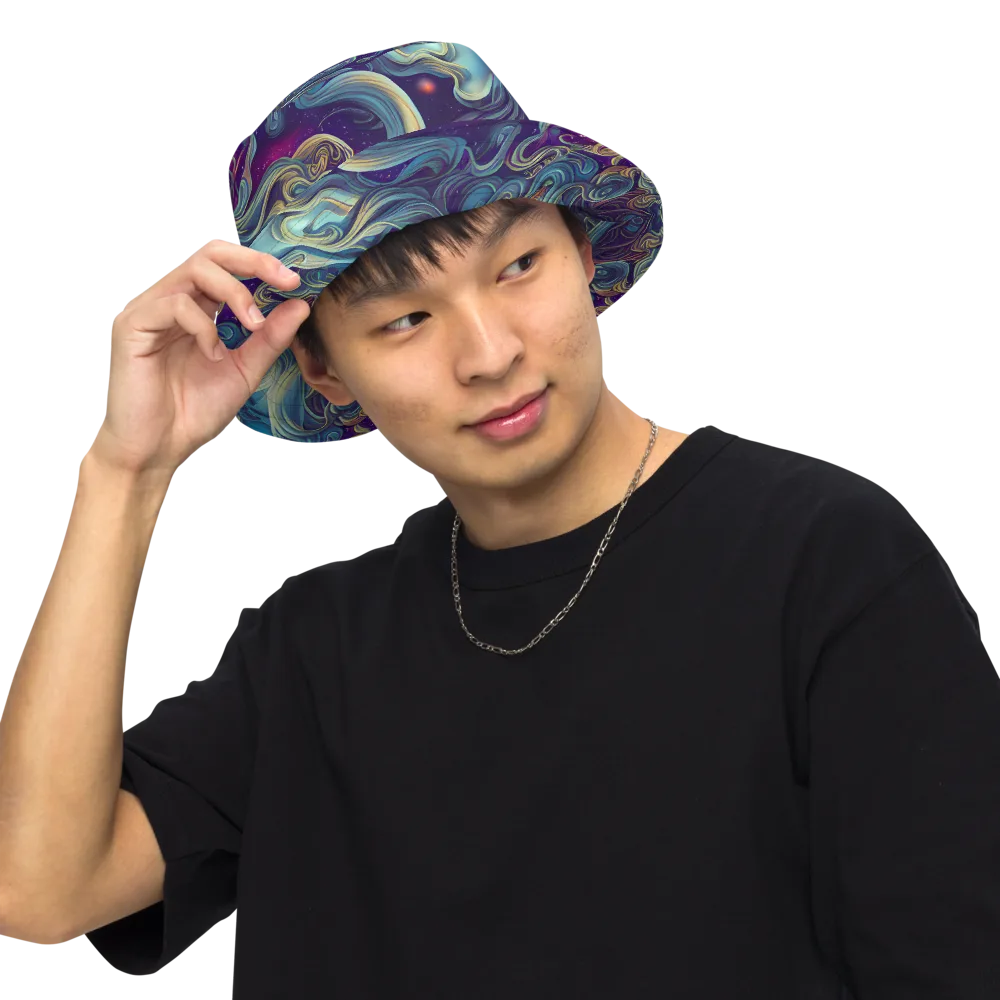 Stellar Waves on Reversible Bucket Hat — Front Inside
