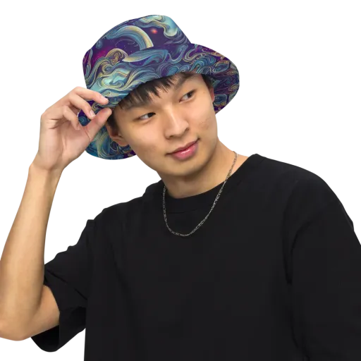 Stellar Waves on a Reversible Bucket Hat