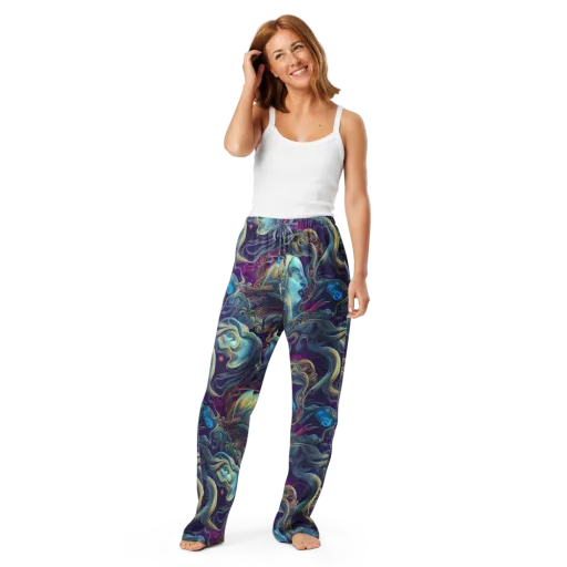 Stellar Waves on a Women's Pajama Pants