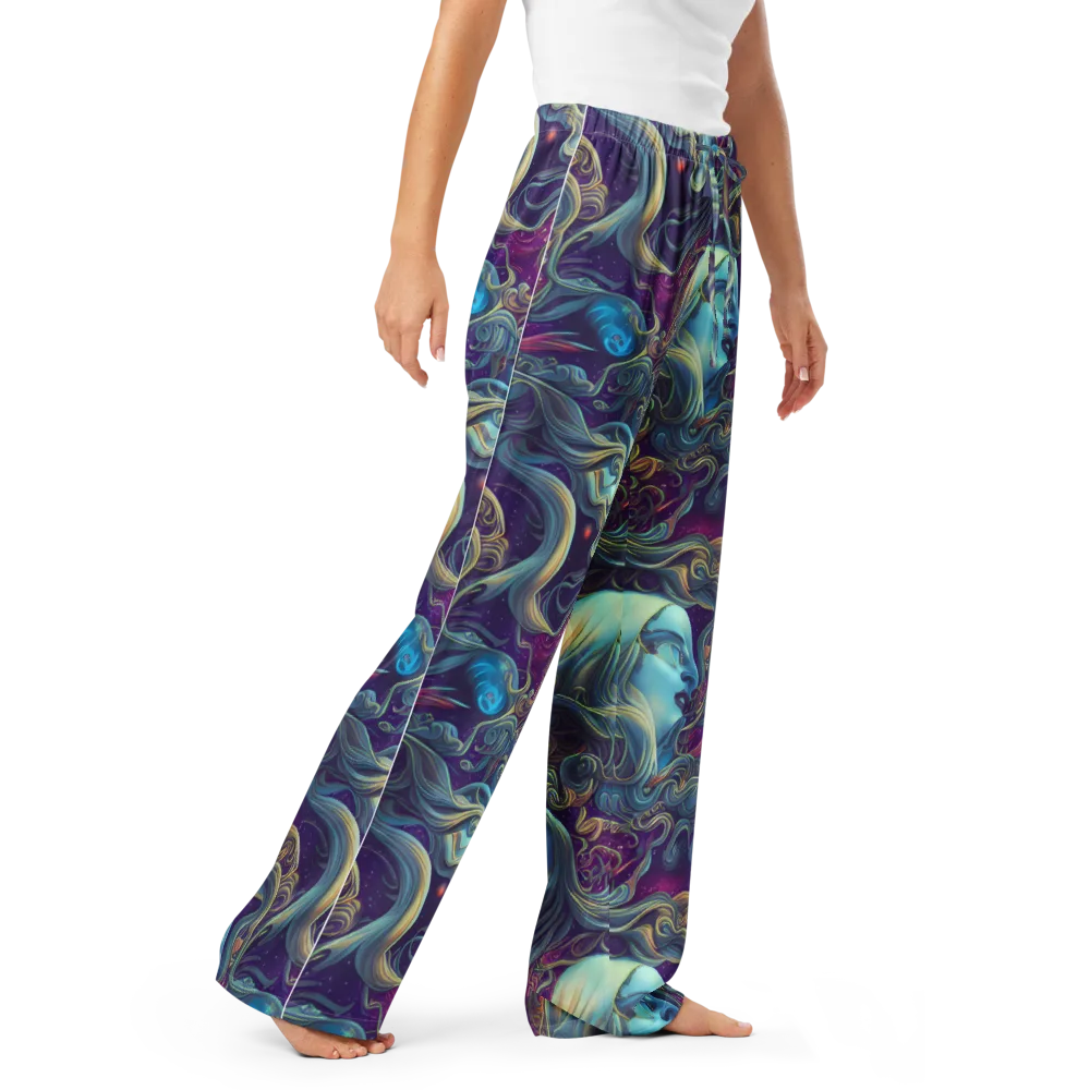 Stellar Waves on Women's Pajama Pants — Right Front
