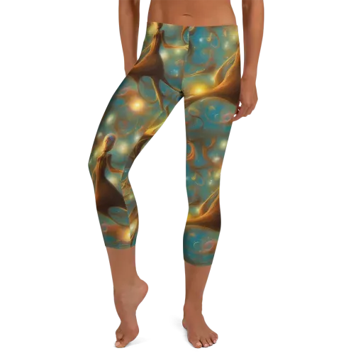 Starry Driftwood on a Capri Leggings