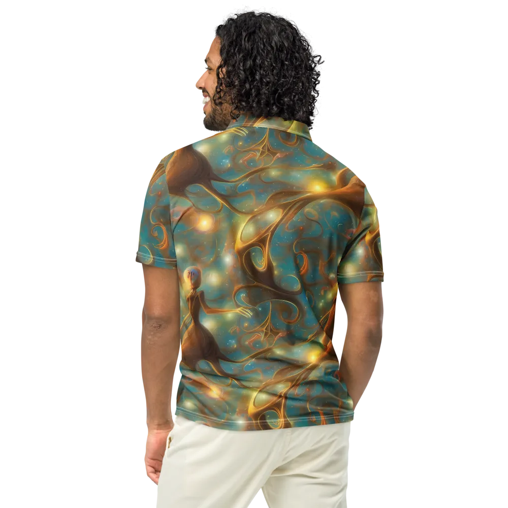 Starry Driftwood on Men's Slim Fit Polo Shirt — Back