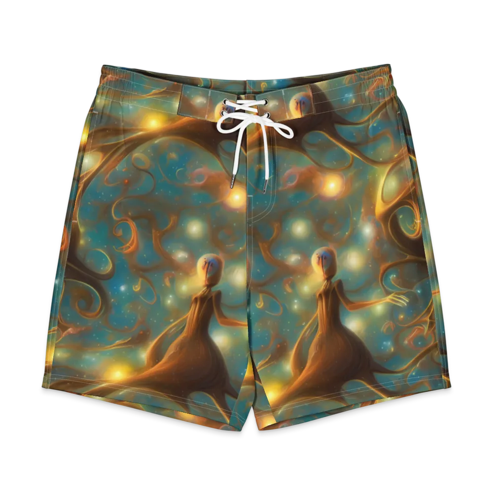 Starry Driftwood on Men's Board Shorts — Front