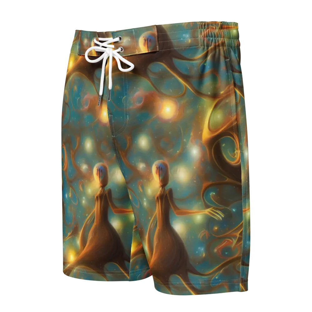 Starry Driftwood on Men's Board Shorts — Front