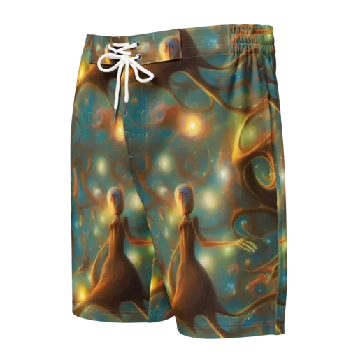 Starry Driftwood on a Men's Board Shorts