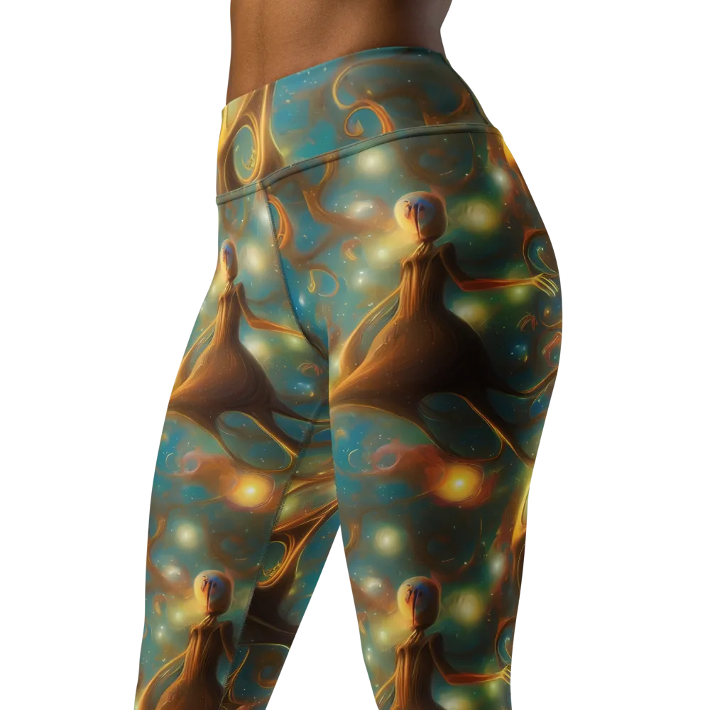 Starry Driftwood on Yoga Leggings — Left Front