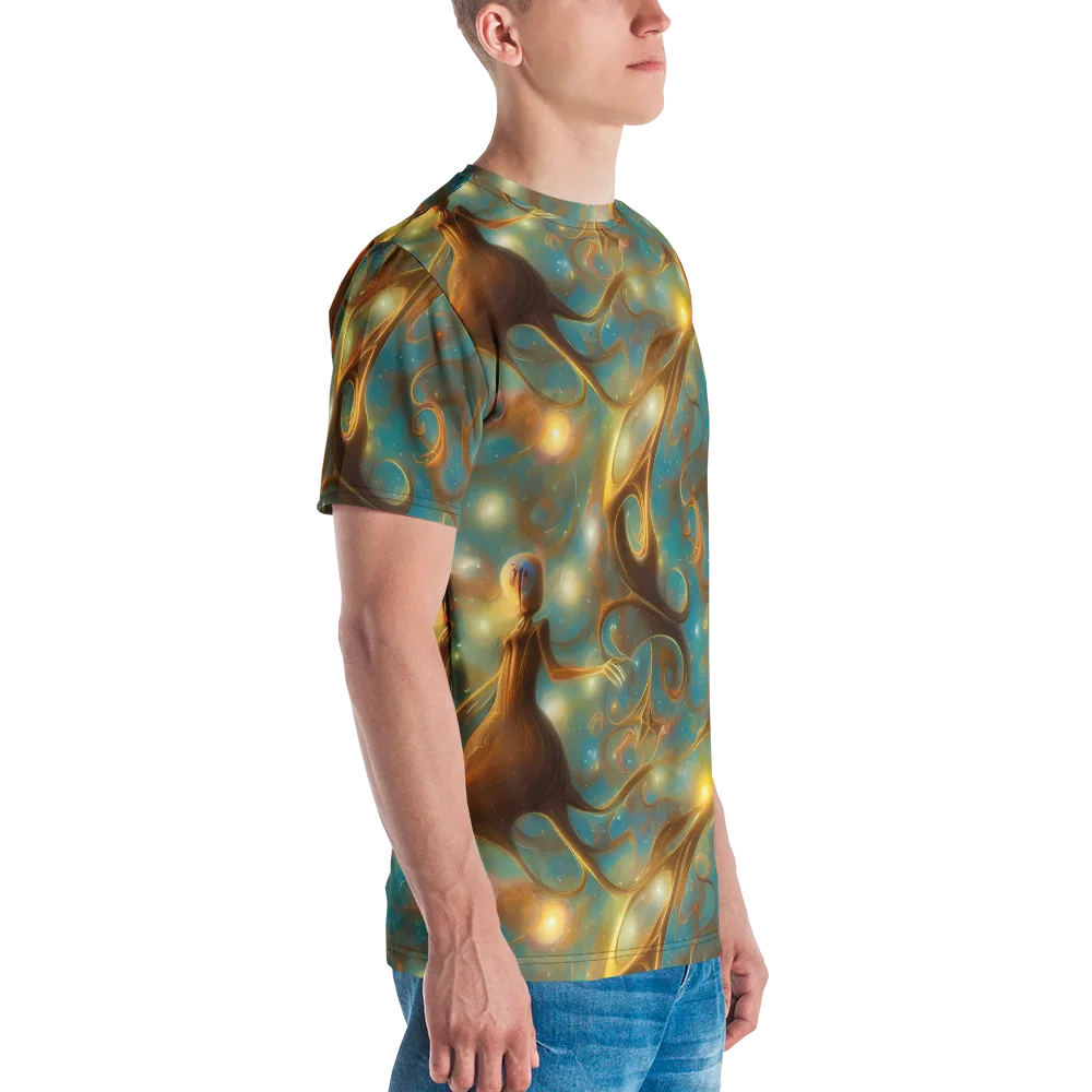 Starry Driftwood on Men's Crew Neck T-Shirt — Right
