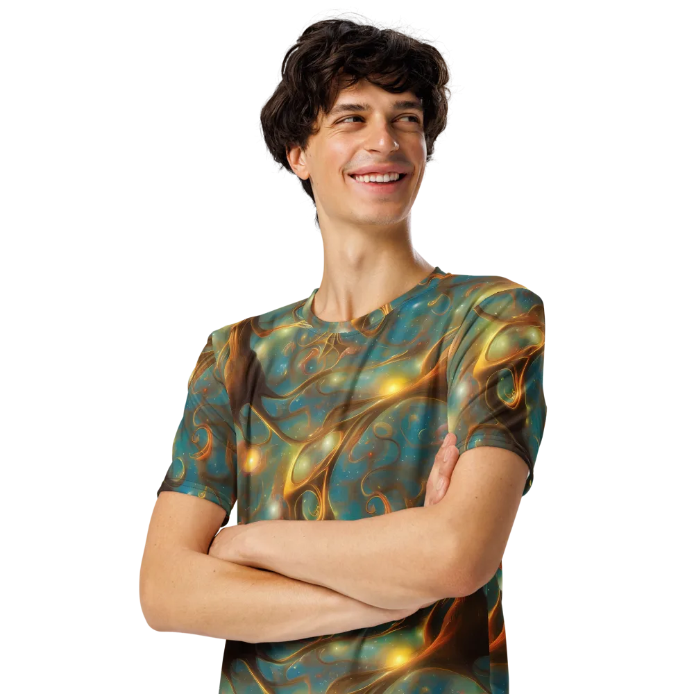 Starry Driftwood on Men's Crew Neck T-Shirt — Left Front