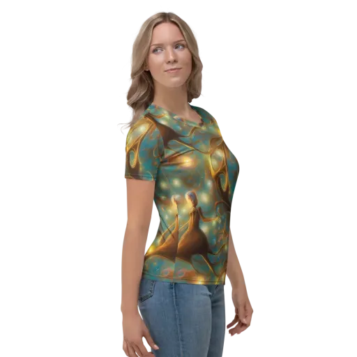 Starry Driftwood on a Women's Crew Neck T-Shirt