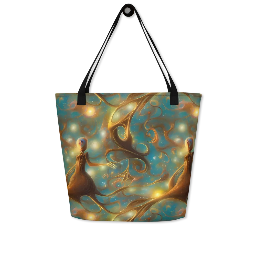 Starry Driftwood on Large Tote Bag W/ Pocket — Front