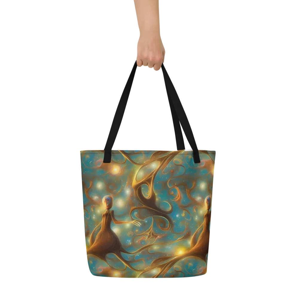 Starry Driftwood on Large Tote Bag W/ Pocket — Front