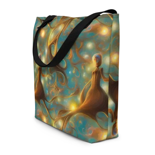 Starry Driftwood on a Large Tote Bag W/ Pocket